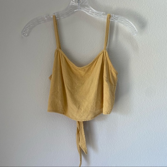 Pacsun Yellow Backless Tank Top - Picture 2 of 4